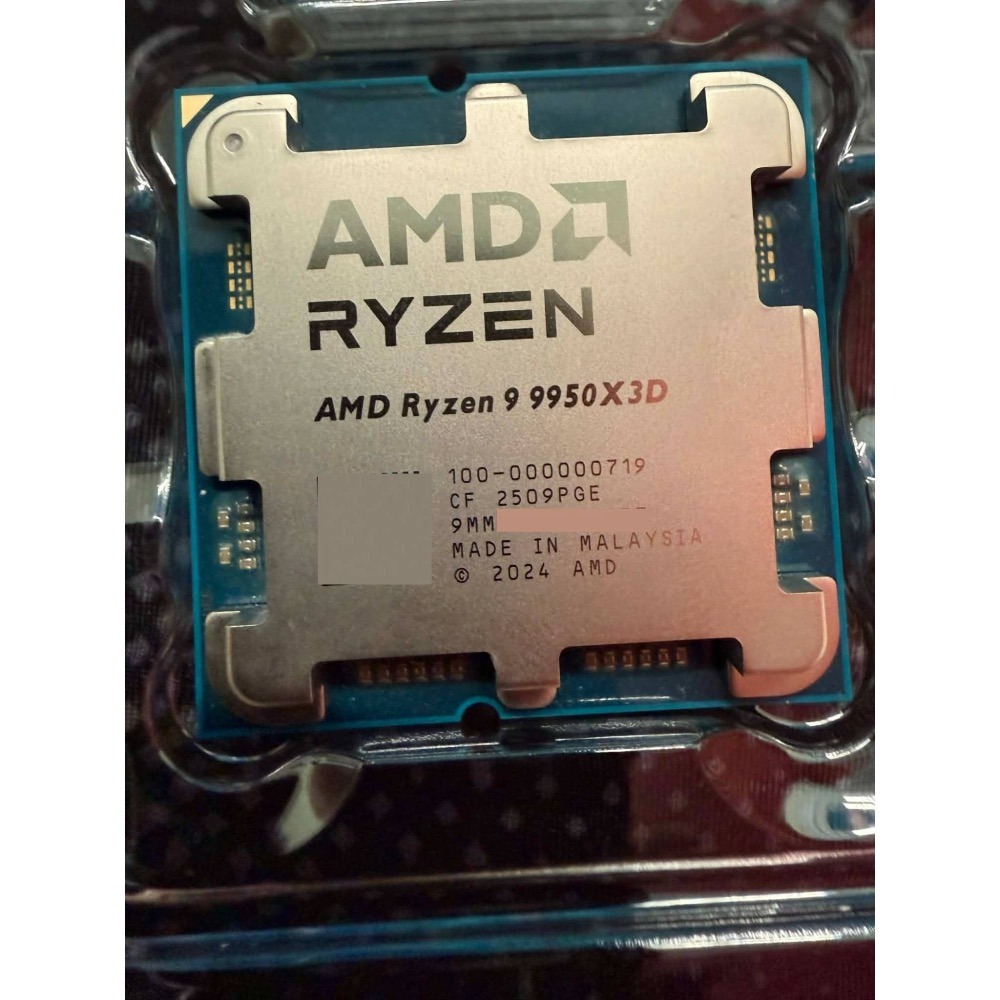 二手 AMD Ryzen 9 9950X3D 4.3GHz 16核心 中央處理器 保固內 台灣代理商貨-細節圖3