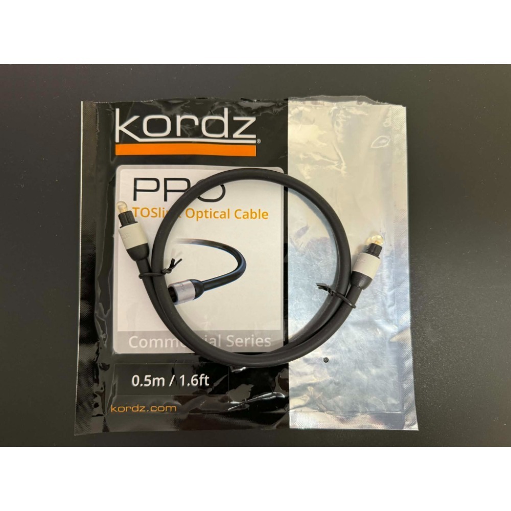 二手 澳大利亞 Kordz PRO TOSLink 專業光纖線 線長 0.5m 1m 2m 0.5公尺 1公尺 2公尺-規格圖6