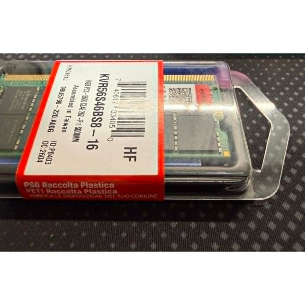 全新未拆封 Kingston 金士頓 DDR5 5600 16GB 筆記型記憶體 (KVR56S46BS8-16)-細節圖6