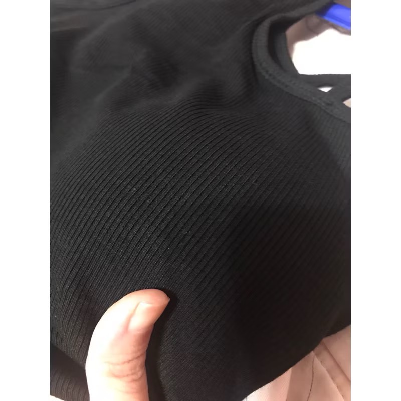 bar top手捧杯軟彈滑棉質挖背+削肩+細肩帶小可愛小背心-細節圖8