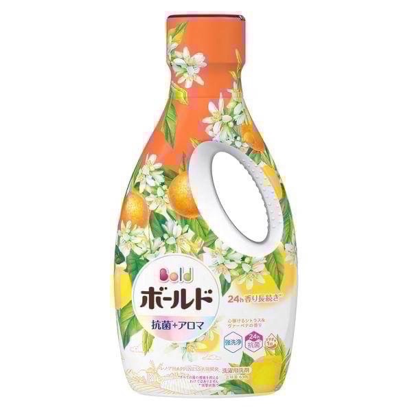 全新香味🍊 日本P&G BOLD 香氛濃縮洗衣精 柑橘馬鞭草 630ml-細節圖7