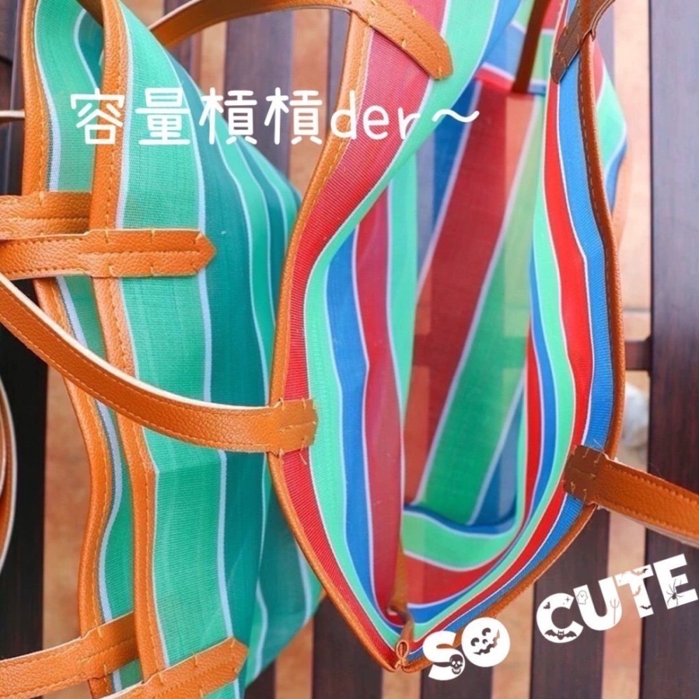 阿嬤的LV~復古漁網簍空托特包~-細節圖10