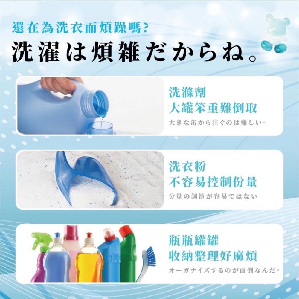 《快速出貨》日本製小熊香氛洗衣膠囊 八倍濃縮 30顆/盒 柔軟 芳香 抗菌 濃縮洗衣精 濃縮洗衣球 香氛洗衣球-細節圖2