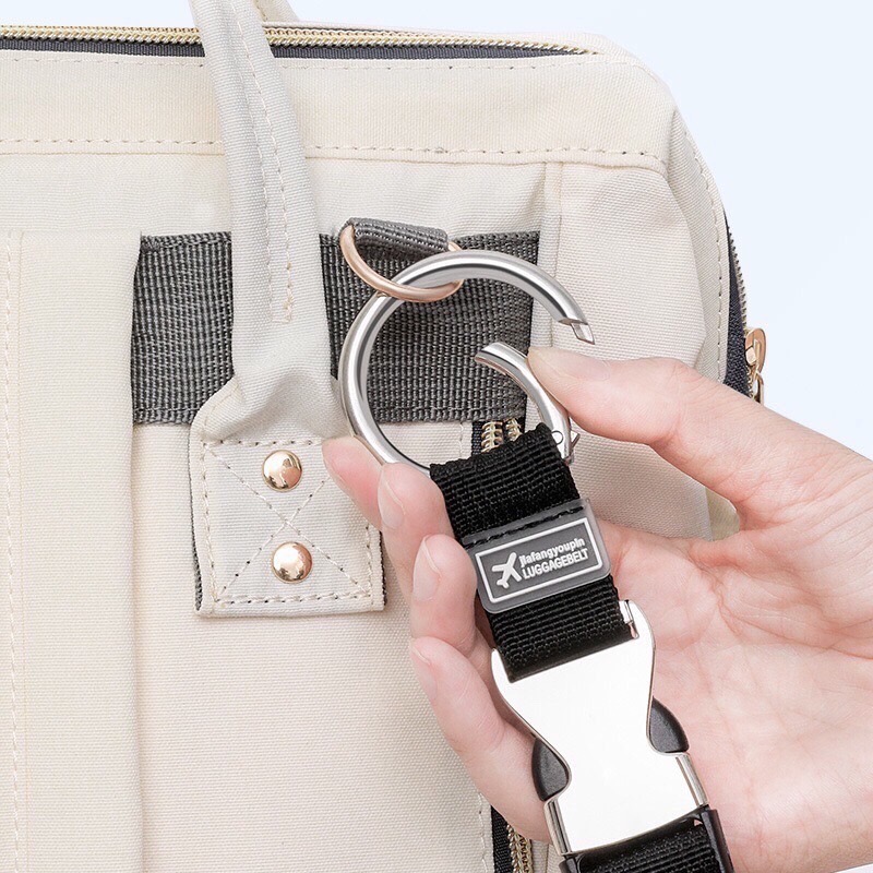 出遊必備 萬用行李金屬扣掛環 行李掛帶 行李箱束帶 背包綁帶 背包金屬扣環 多功能掛扣 行李打包便攜帶-細節圖5