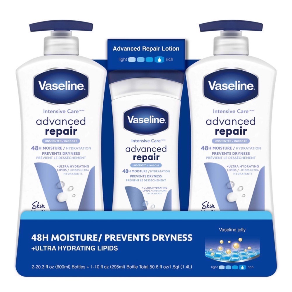 Vaseline 進口潤膚乳液組/好市多熱銷/凡士林乳液/身體乳/潤膚乳-規格圖5