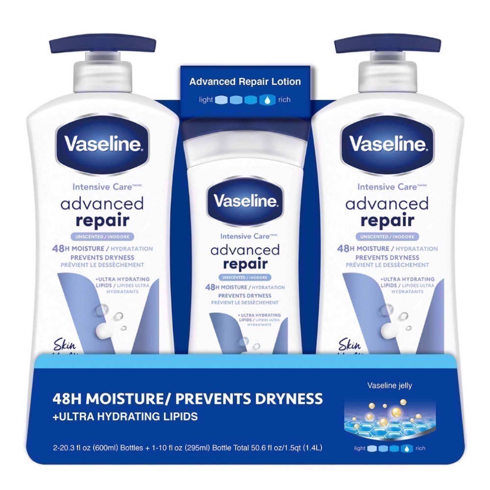 Vaseline 進口潤膚乳液組/好市多熱銷/凡士林乳液/身體乳/潤膚乳-規格圖5
