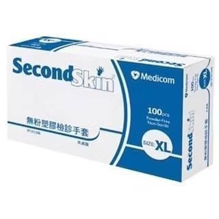 1129 📣Medicom 麥迪康 《 PVC手套 》 無粉塑膠 衛生手套 手套 Medicom Second Skin-細節圖4