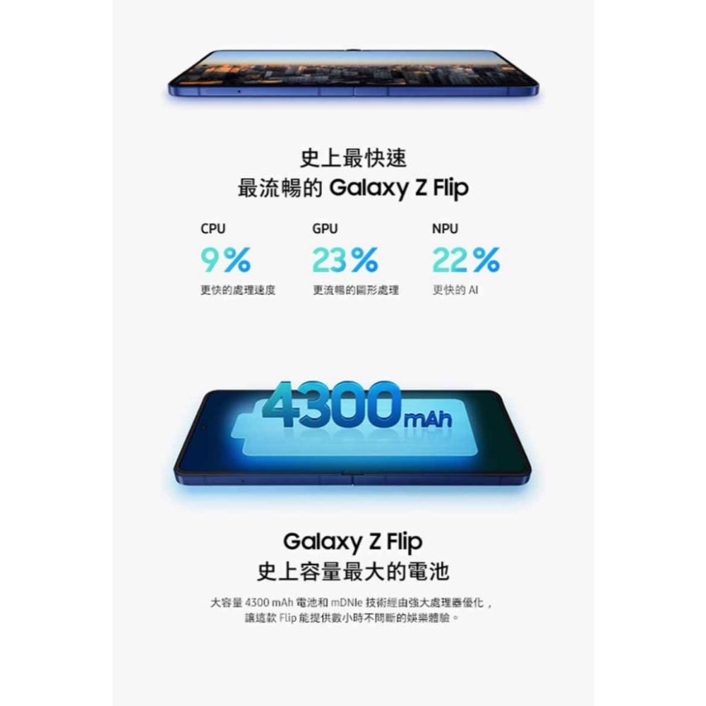 (空機自取價) 三星 Z Flip7 12G/512G 小尺寸 AI 摺疊旗艦 全新未拆封台灣公司貨 zflip6-細節圖6