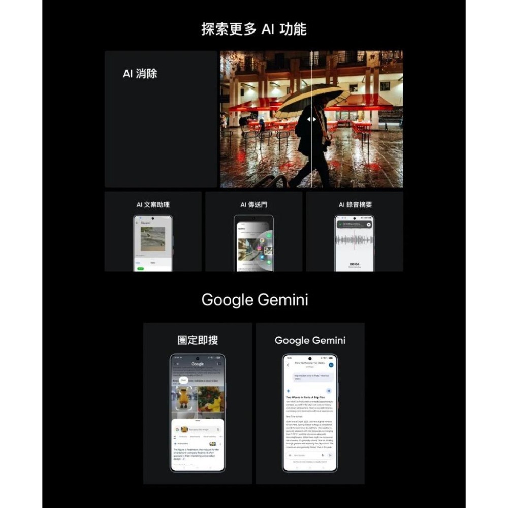 (空機自取價) RealmeGT7 T 12/256G 旗艦AI智慧型5G手機 全新未拆封台灣公司貨 GT6-細節圖7