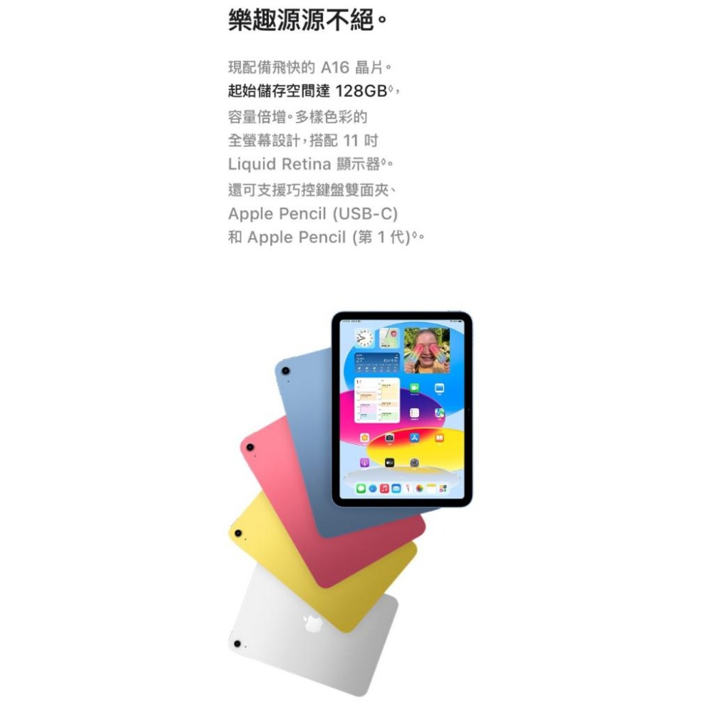 (空機自取價) Apple iPad A16 11代 128G WiFi 全新未拆封台灣公司貨 ipad9 ipad10-細節圖3