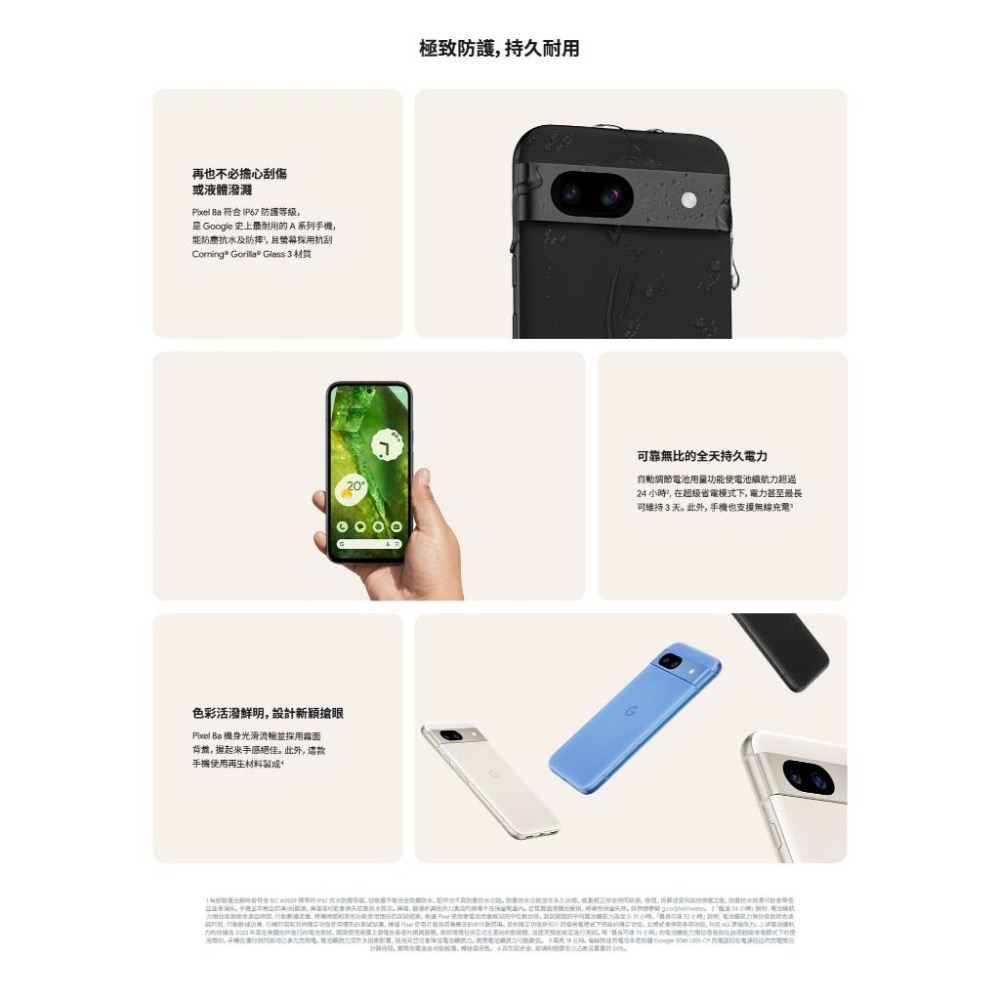(空機自取價) Google Pixel 8a 8/128G 全新未拆封台灣公司貨 Pixel7a Pixel8-細節圖2