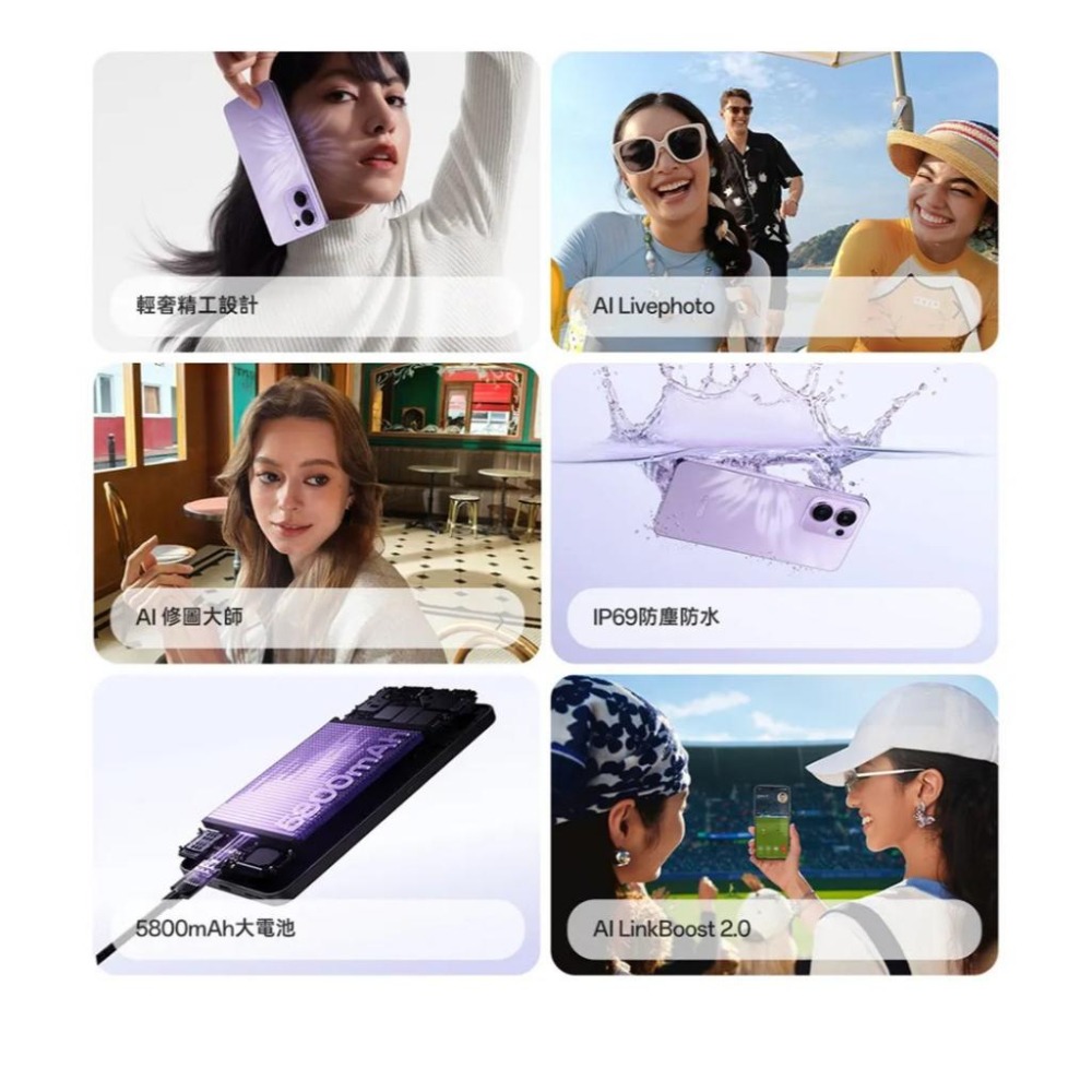 (空機自取價) OPPO Reno13F 5G 6.67吋 8/256GB 全新未拆封台灣公司貨 Reno13-細節圖3