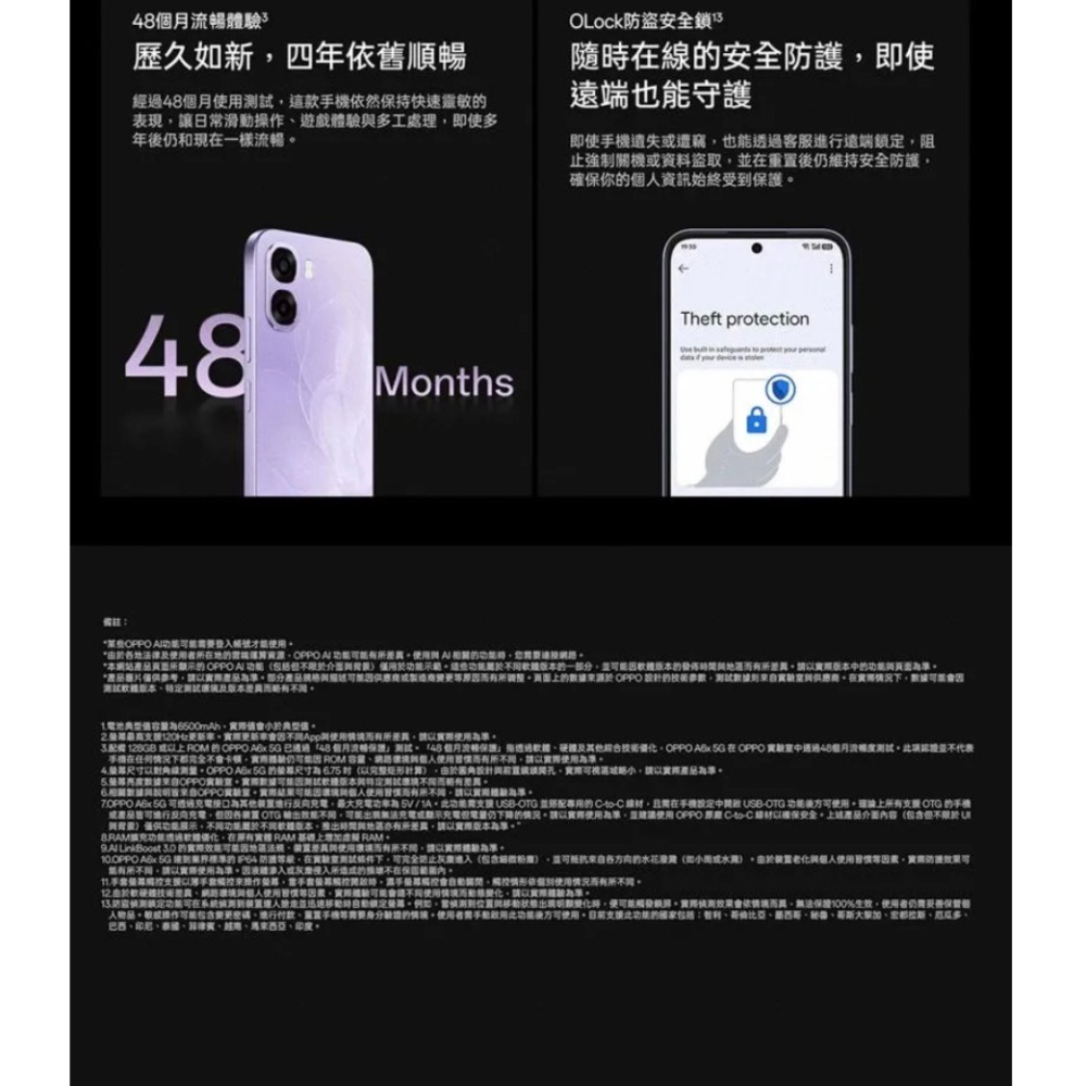 (空機自取價) OPPO A6X 4/128G 5G大螢幕大電量手機 全新未拆封台灣公司貨-細節圖9