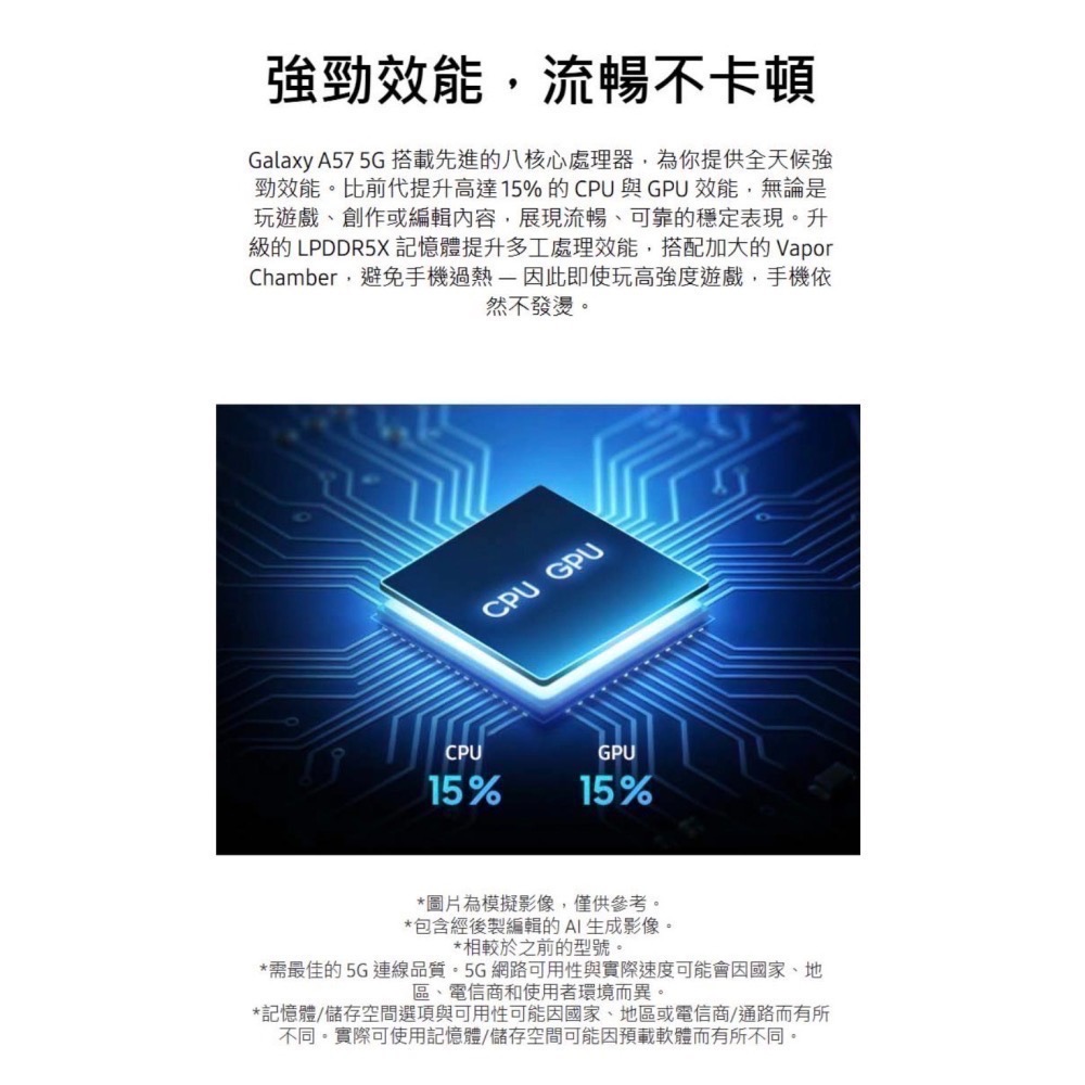 (空機自取價) 三星A57 12/256G 5G大螢幕大電量防水手機 支援esim 全新未拆封台灣公司貨 A55 A56-細節圖9