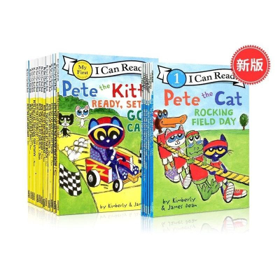 🔥（現貨速發）最新皮特貓27冊Pete the Cat I Can Read 贈音檔英文繪本