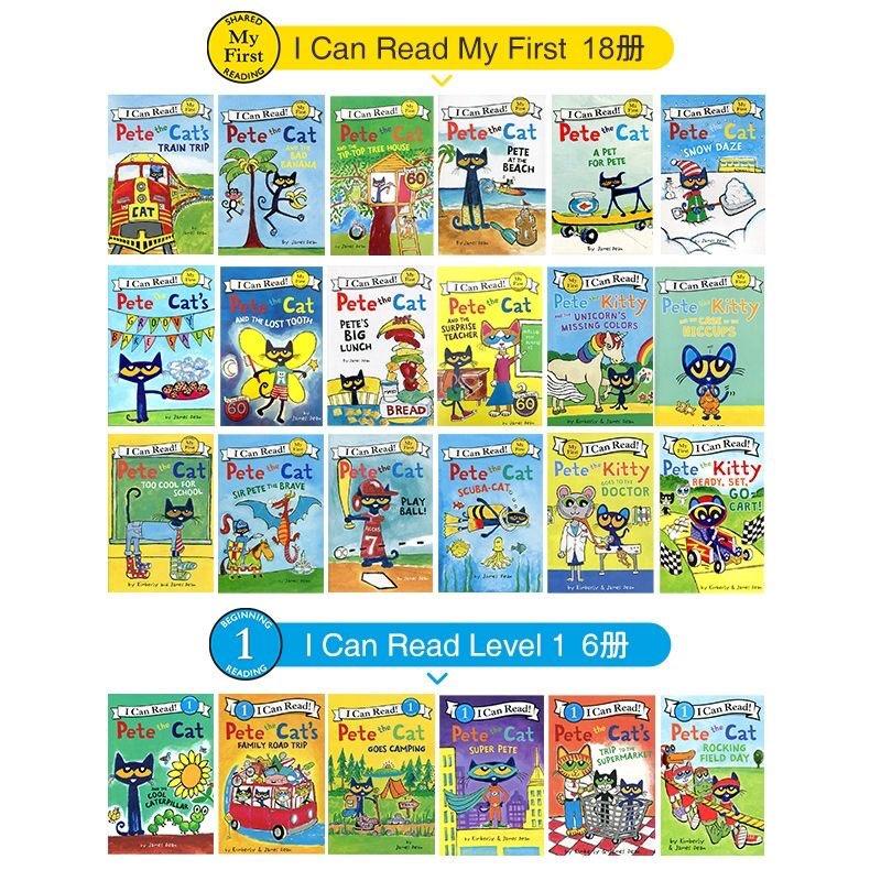 🔥（現貨速發）最新皮特貓 27冊 Pete the Cat I Can Read 贈音檔 英文繪本 可點讀-細節圖2