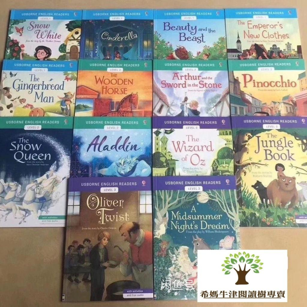 🔥（現貨速發）美英雙發音 正版五星繪本 Usborne English Readers 分級讀本 精選14冊 可點讀-細節圖2