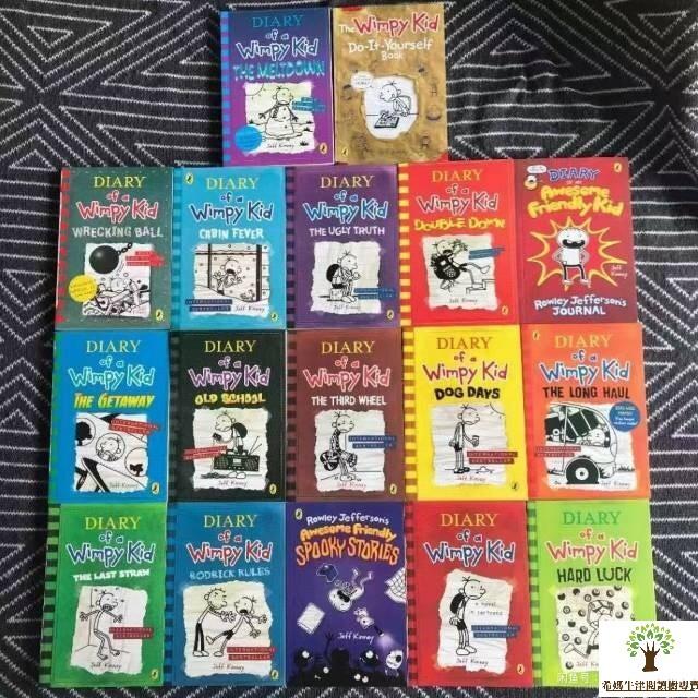 （現貨速發）🔥 【希媽精選橋樑書】小屁孩日記英文版16冊 Diary Of Wimpy Kid 兒童英文小說 橋樑書-細節圖2