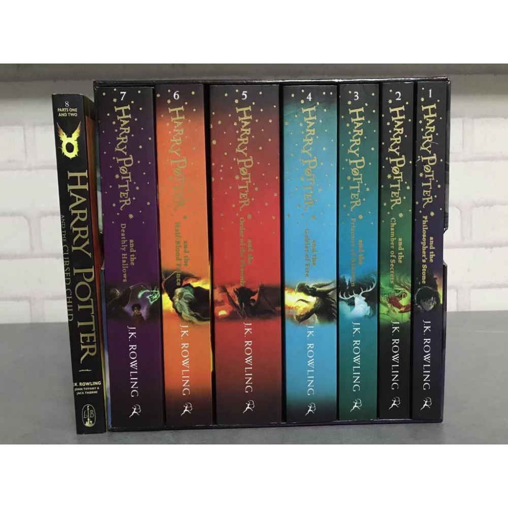 【現貨速發】8冊+音檔 哈利波特小說 無內容删减燙金版禮盒装 英文版 Harry Potter
