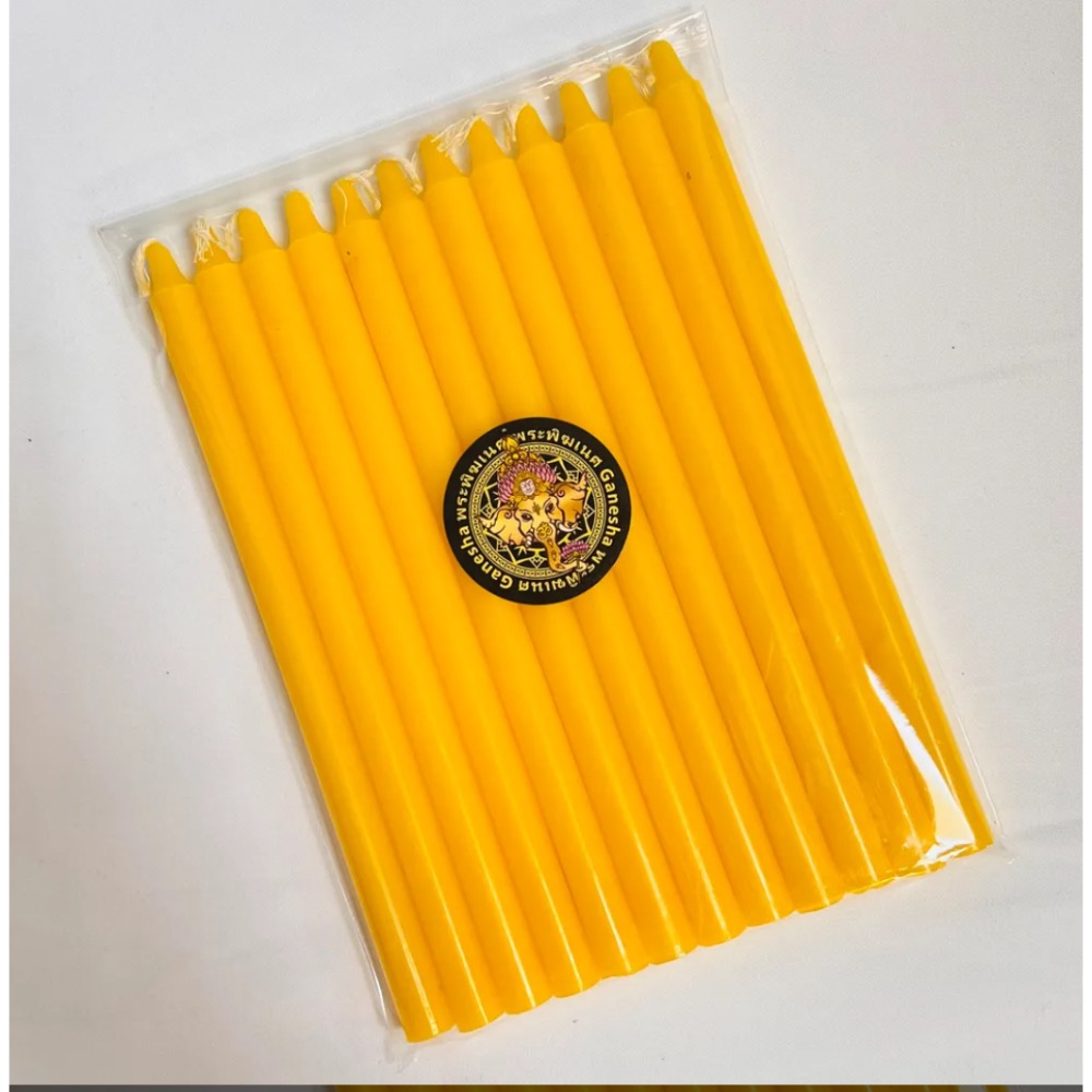泰國蠟燭 黃色蠟燭-細節圖4
