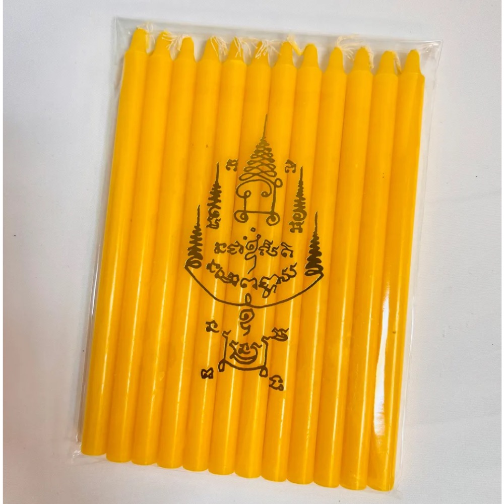 泰國蠟燭 黃色蠟燭-細節圖5