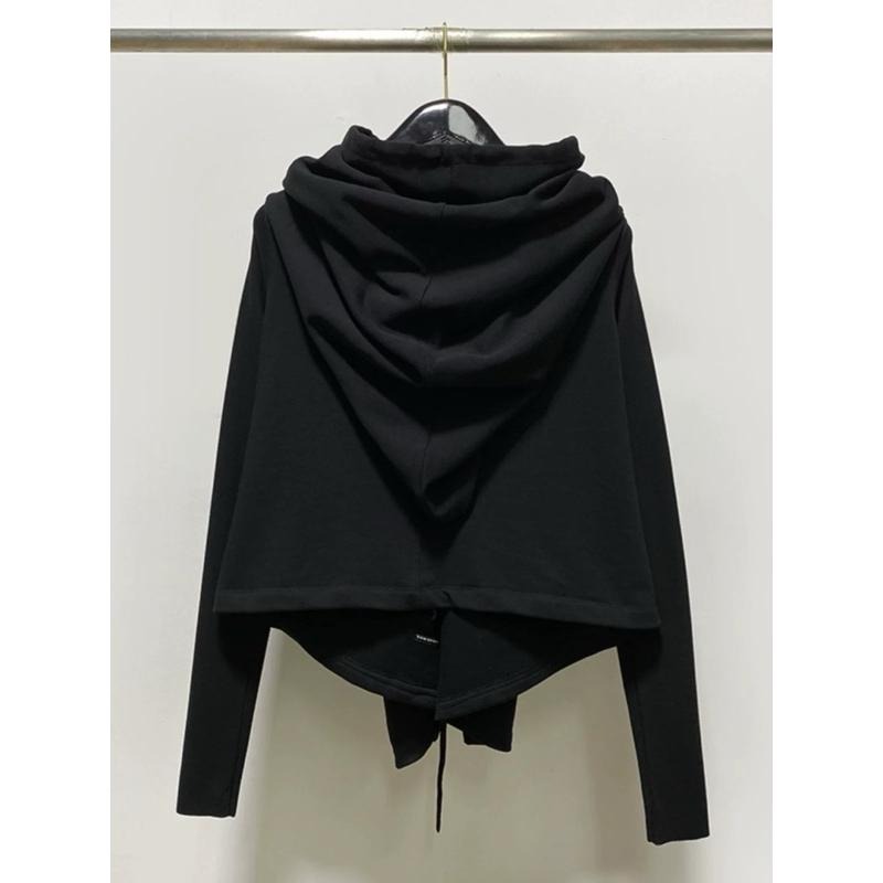 二手 RO風 巫師帽黑色斗篷帽短款外套-細節圖4