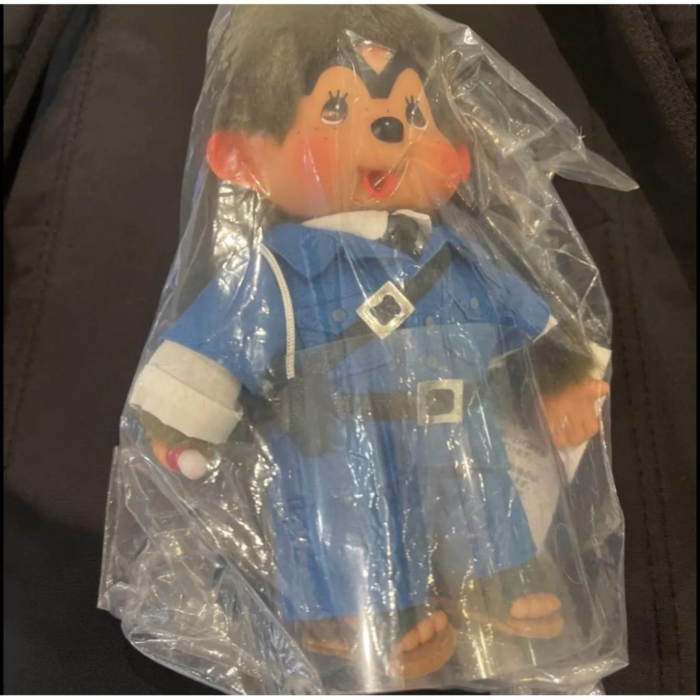 Monchhichi x 兩津勘吉 夢奇奇 烏龍派出所 龜有限定 聯名玩偶 S號 (全新正版)-細節圖2