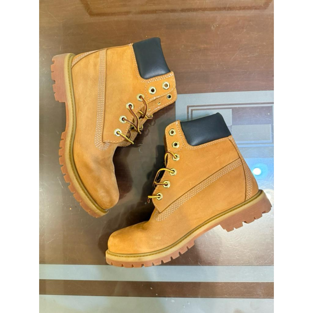 二手9成新Timberland Premium經典防水6吋靴US7.5-細節圖4