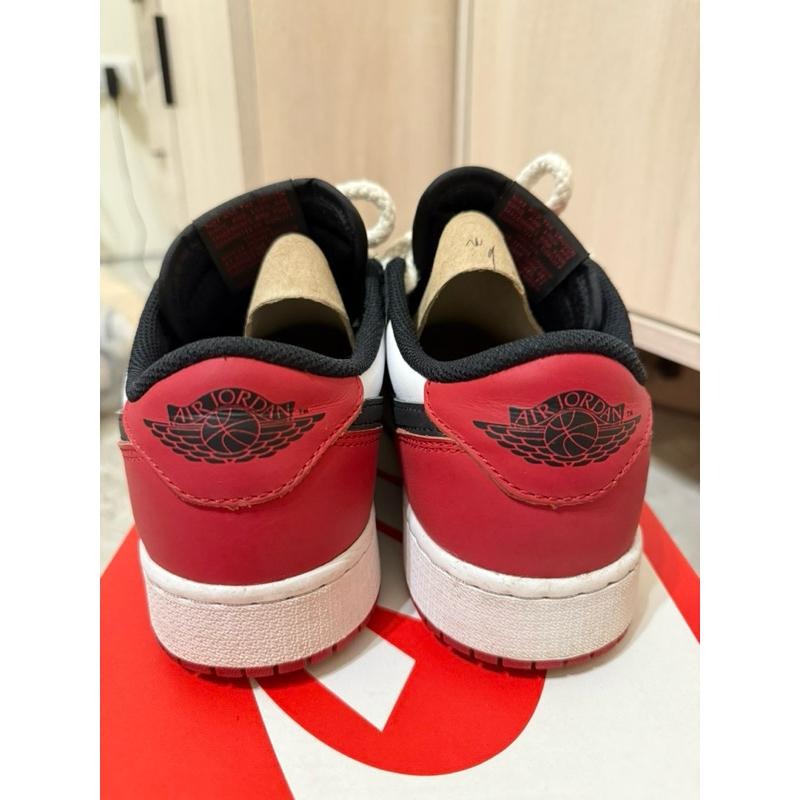 （二手） Jordan Air Jordan 1 皮革 黑腳趾 大童5.5y 24cm 9成新-細節圖4