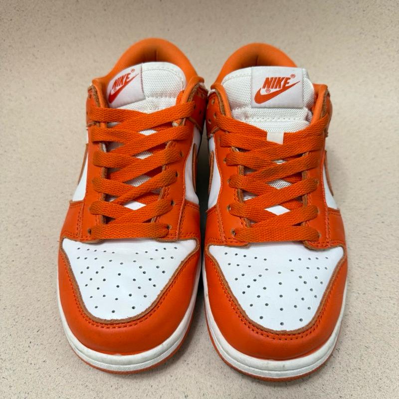 二手 Nike Dunk ＂Syracuse＂ 板鞋 白橙拼接 24cm-細節圖2
