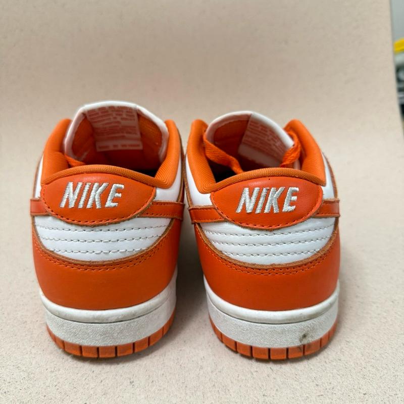 二手 Nike Dunk ＂Syracuse＂ 板鞋 白橙拼接 24cm-細節圖3