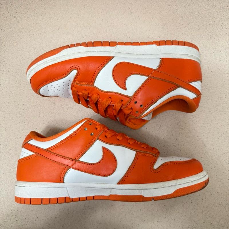 二手 Nike Dunk ＂Syracuse＂ 板鞋 白橙拼接 24cm-細節圖4
