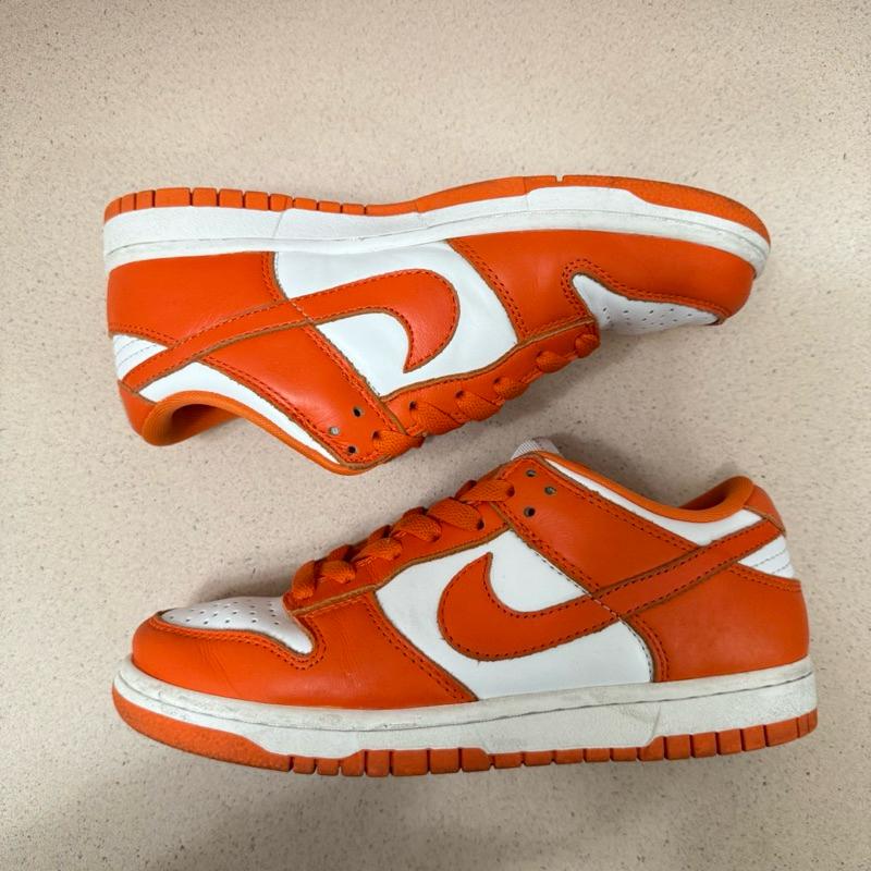二手 Nike Dunk ＂Syracuse＂ 板鞋 白橙拼接 24cm-細節圖5