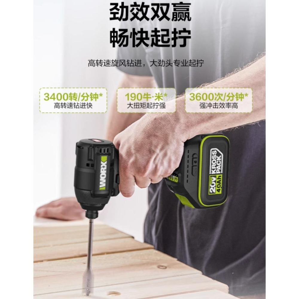 獨家 台北現貨 威克士 新款 WE280D 衝擊起子機 20v 電動起子機 起子機 WU292DS 可參考-細節圖2