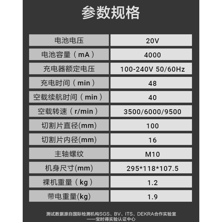 台北現貨 WORX 威克士 WU806 砂輪機 角磨機 原廠正品-細節圖6