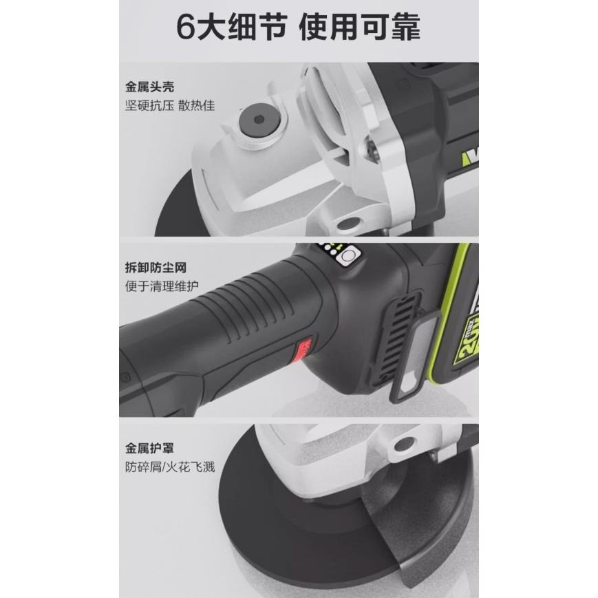 全新現貨 威克士 砂輪機 WU805 角磨機 WU808可參考 當日出貨-細節圖8