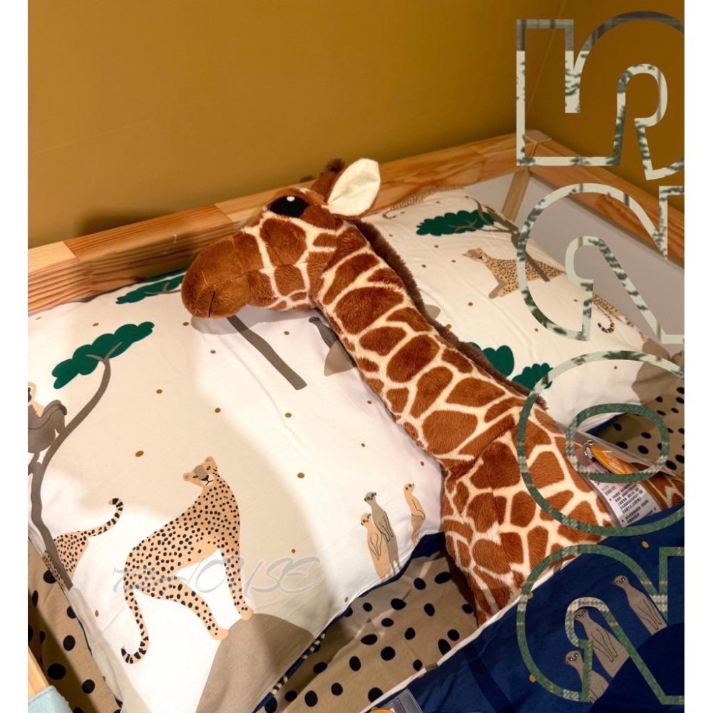 IKEA正品 台灣出貨 SANDLOPARE 非洲草原系列填充玩具 河馬、長頸鹿、獵豹、狐獴 山貓 聖誕節 交換禮物-細節圖4
