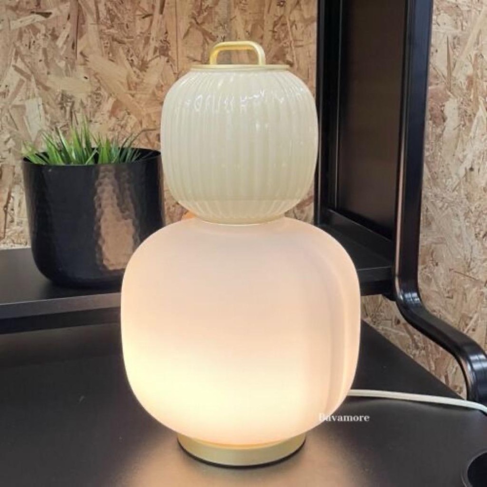 IKEA未拆封絕版品 PILBLIXT 桌燈  仿古典燈籠 可自由變換燈罩上下位置  玻璃燈罩 優雅-細節圖3