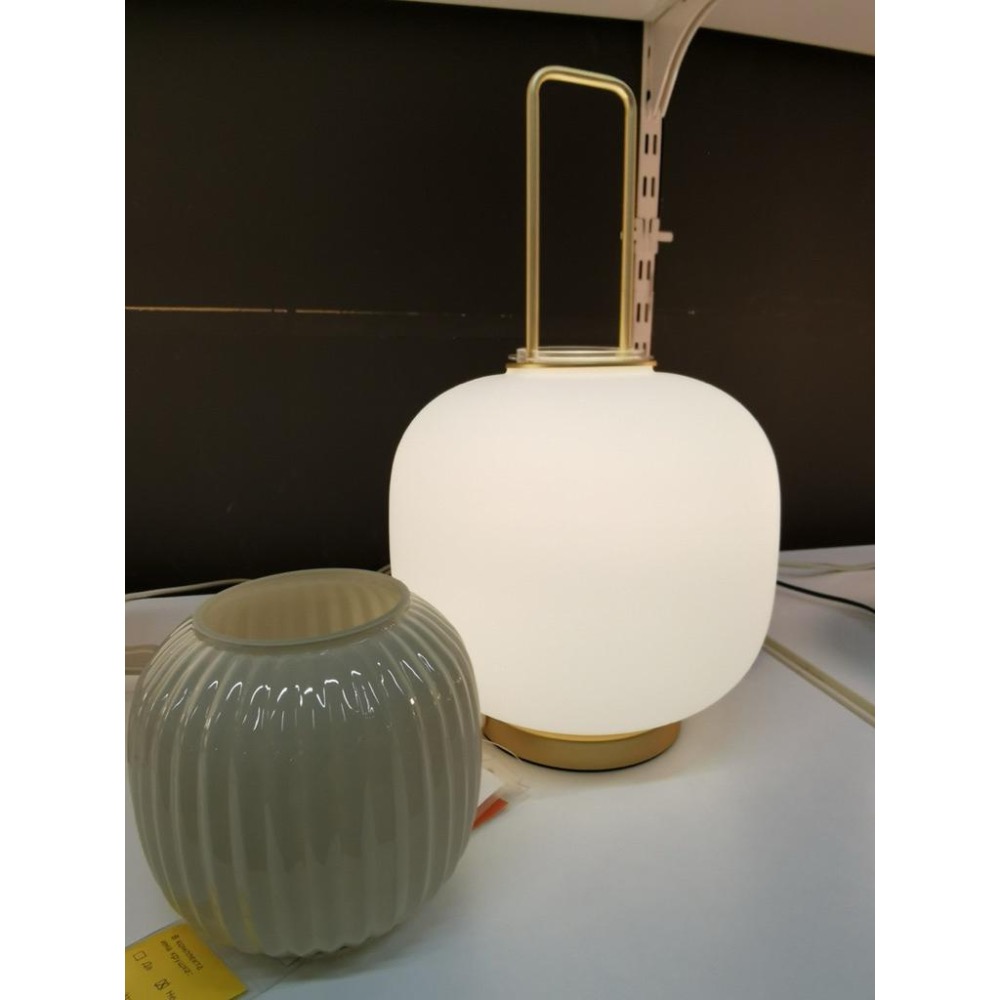IKEA未拆封絕版品 PILBLIXT 桌燈  仿古典燈籠 可自由變換燈罩上下位置  玻璃燈罩 優雅-細節圖6