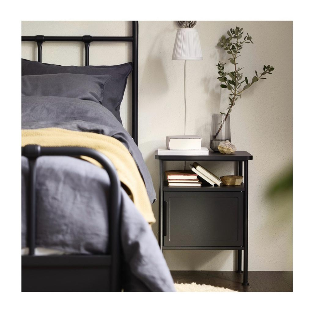 IKEA正品代購 附發票 GRAFJ ALLET 床邊桌 碳黑色 45x36x59 公分-細節圖2