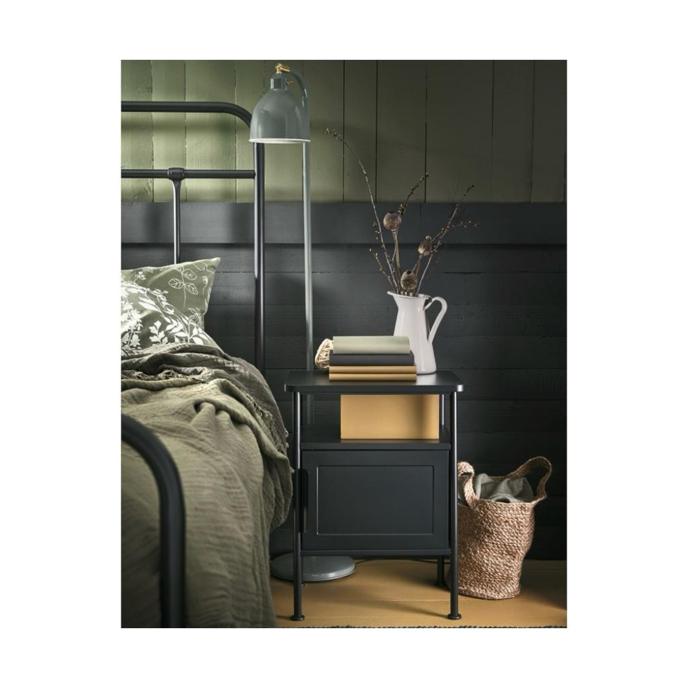IKEA正品代購 附發票 GRAFJ ALLET 床邊桌 碳黑色 45x36x59 公分-細節圖3