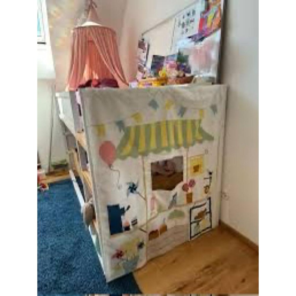 IKEA代購 KURA 床簾, 市場圖案 餐車設計 僅適用於KURA翻轉式兒童床-細節圖4