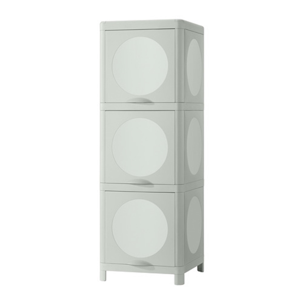 IKEA正品代購附發票  IVÖSJÖN 鏡櫃 圓鏡 浴櫃 聚丙烯 防潮 防水櫃 浴室鏡子 附門收納櫃 浴室收納-規格圖6