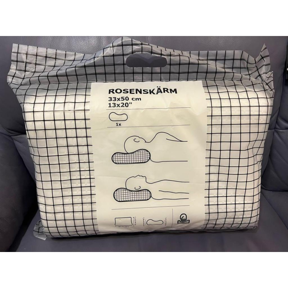 IKEA 正品代購 ROSENSKÄRM 人體工學枕 / 記憶枕 側睡/仰睡, 33x50 公分-細節圖4
