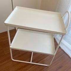 IKEA正品代購 邊桌 HATTÅSEN 床邊桌  層架組 方便桌 小桌 電話桌 茶几 方桌 早餐桌  HATTASEN-細節圖2