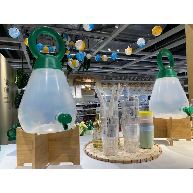 IKEA絕版品 訓練孩子裝水 野餐/露營 SOMMARFLOX/NÄBBFISK 附龍頭飲料罐 水壼 飲水機 果汁飲料桶-細節圖2