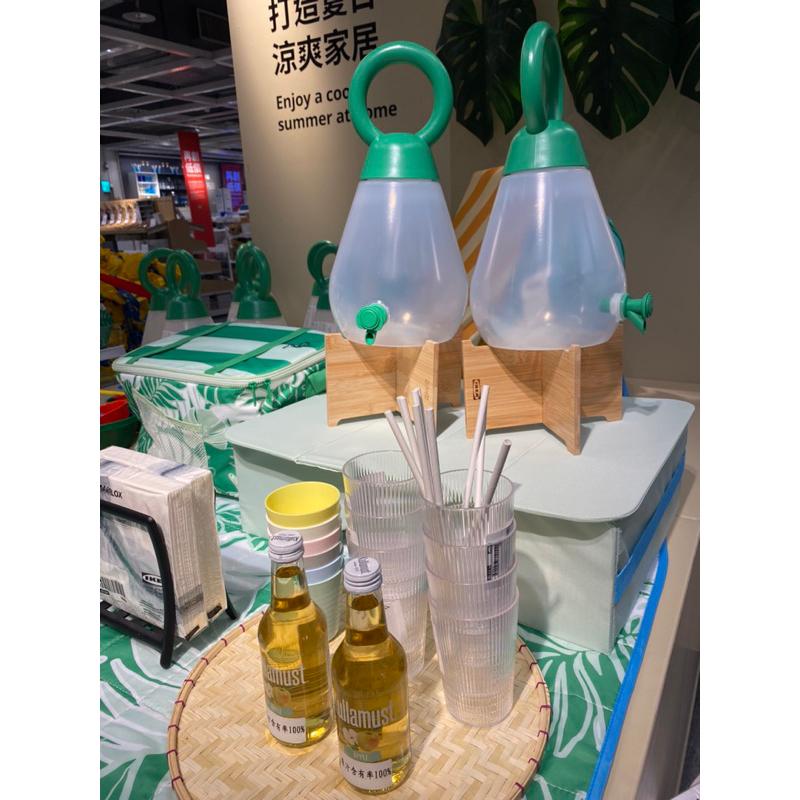 IKEA絕版品 訓練孩子裝水 野餐/露營 SOMMARFLOX/NÄBBFISK 附龍頭飲料罐 水壼 飲水機 果汁飲料桶-細節圖4