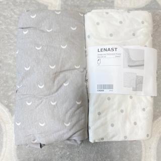 IKEA正品代購 LENAST 嬰兒床床包, 圓點/月亮 嬰兒床包 嬰兒床墊120X60公分-細節圖2