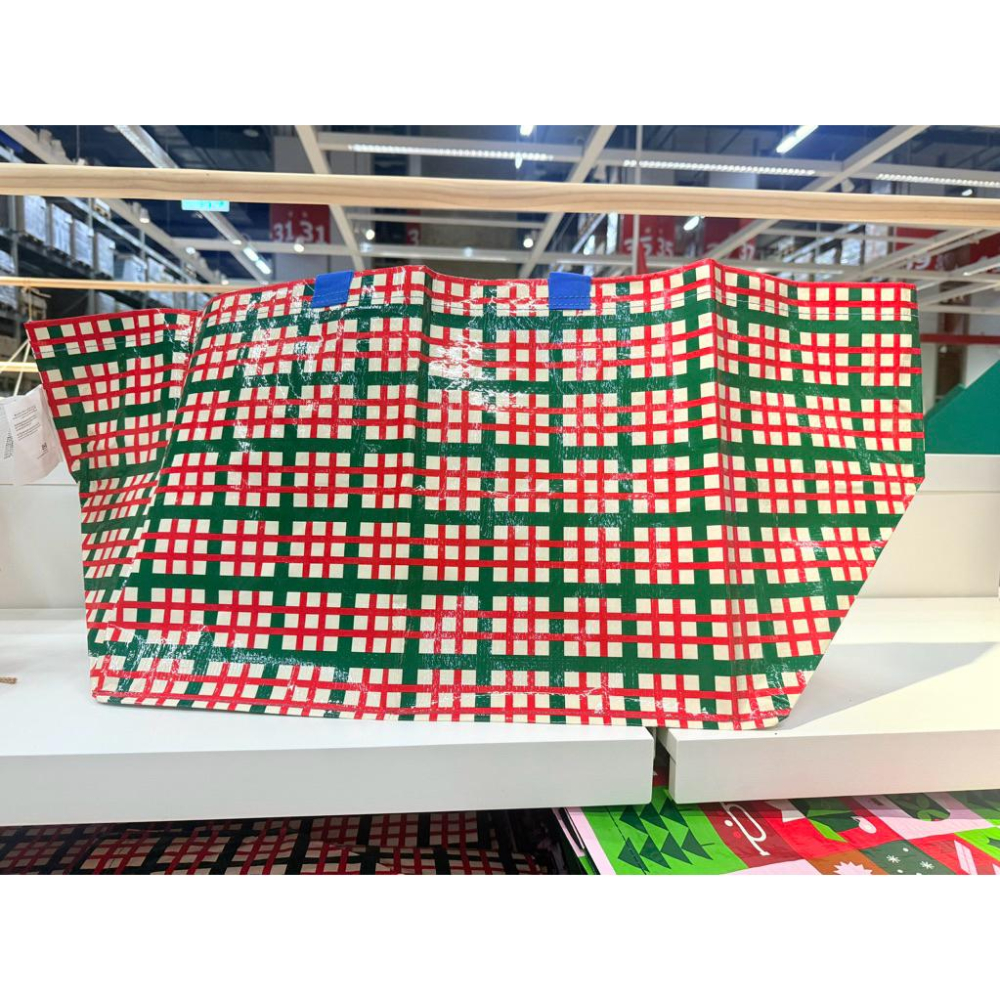 🌈IKEA 聖誕購物袋 VINTERFINT 環保購物袋 大型購物袋 手提袋 寄貨袋 搬家袋 洗衣袋 聖誕節禮物袋-細節圖3