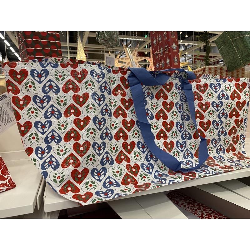 🌈IKEA 聖誕購物袋 VINTERFINT 環保購物袋 大型購物袋 手提袋 寄貨袋 搬家袋 洗衣袋 聖誕節禮物袋-細節圖5